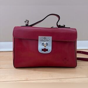 Patricia Nash Burgundy Leather Crossbody Bag